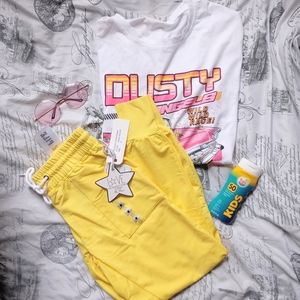 Bright Yellow Joggers